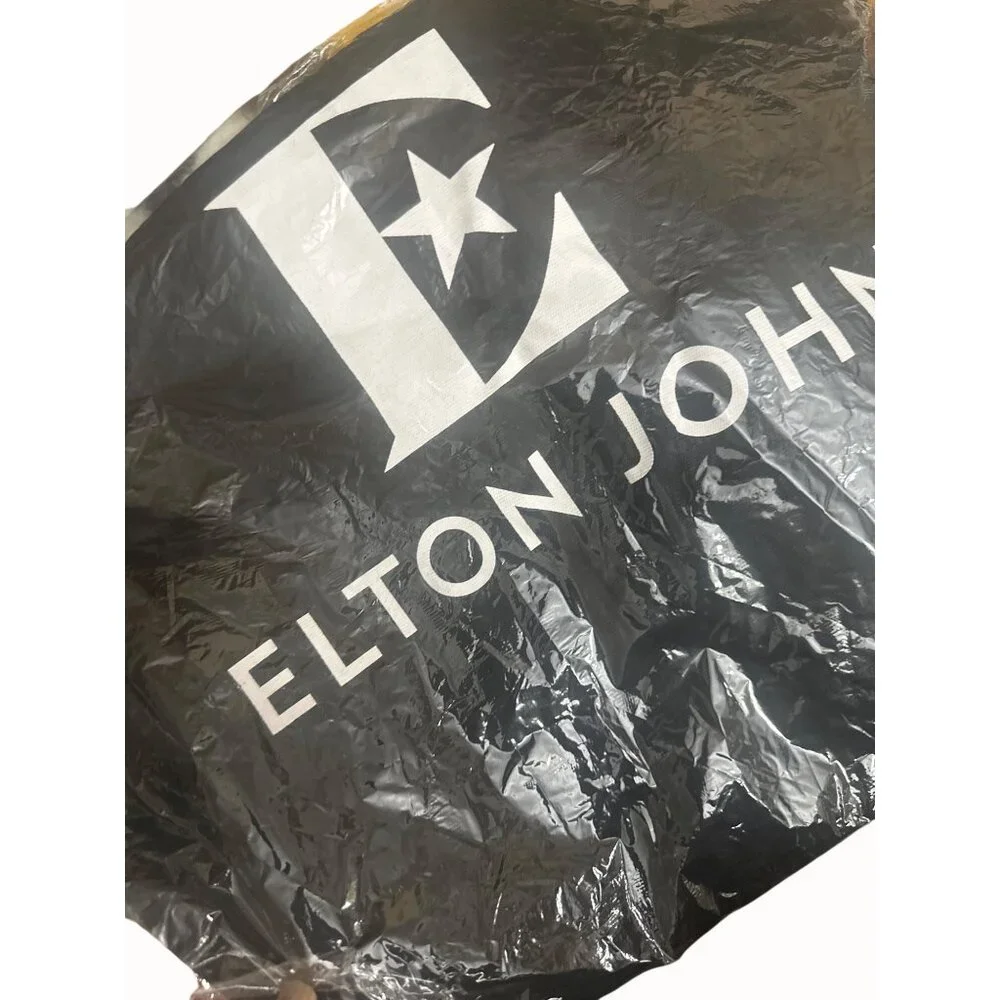 Elton John Black tote  With‎ Star Logo canvas  Goodbye Yellow brick road
